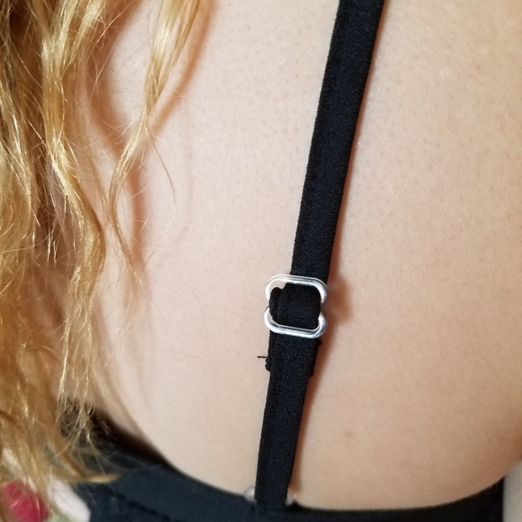 Sexy Black Skater Dress - Spaghetti Straps - Picture 2 of 4